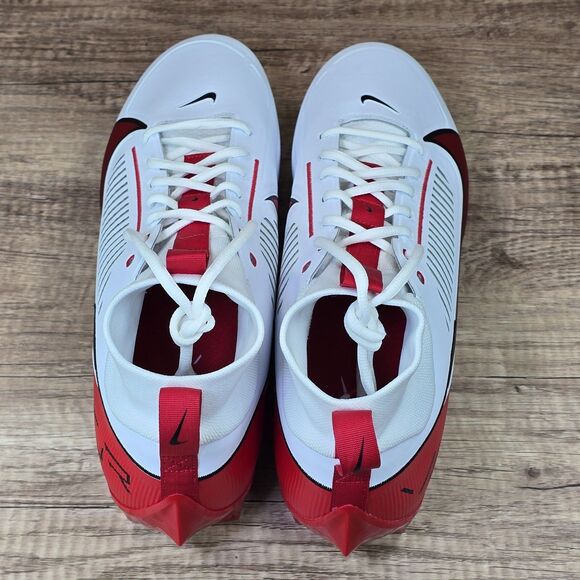 Nike Vapor Edge Pro 360 2 TB Men\'s 15 White Red Football Cleats (FN7759-108) NEW main image 4
